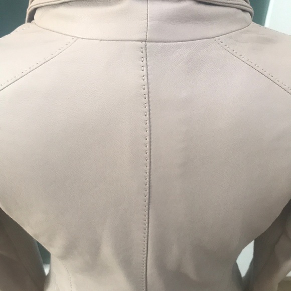 NWOT Vince Scuba Leather Jacket - soft pink color - Picture 5 of 10